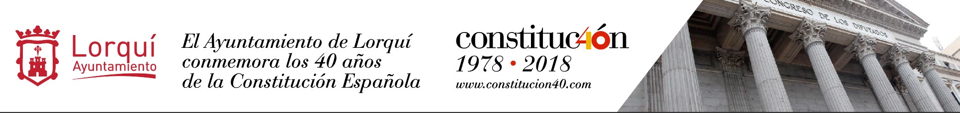 M3 diseña la lona 40 aniversario de la constitución en Lorquí