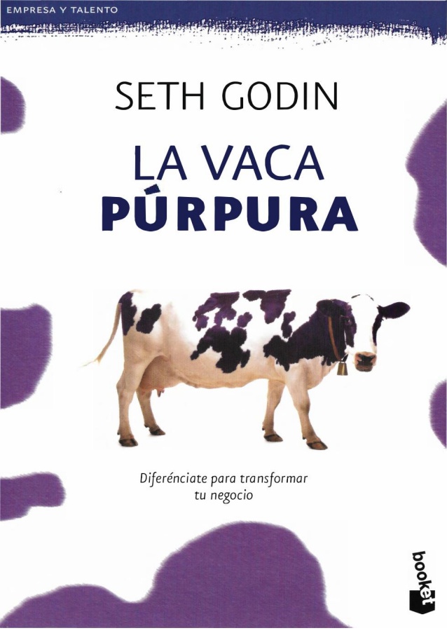 portada libro vaca purpura