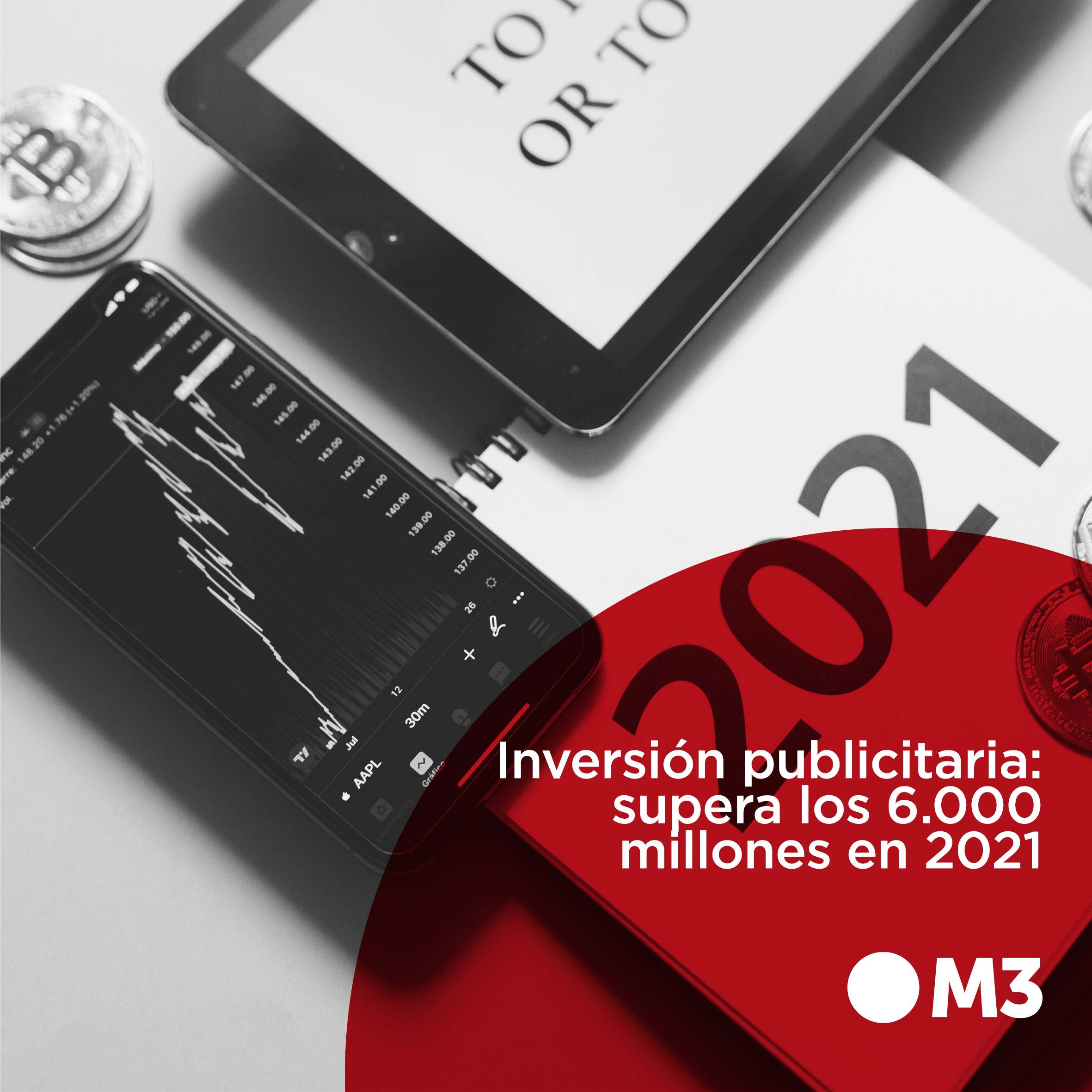 Inversión publicitaria: supera los 6.000 millones en 2021